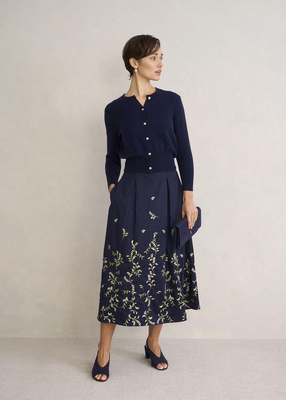 Kali Suede Sandals, Midnight Navy, hi-res