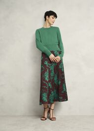 Tresco Wool Cashmere Jumper, Viridian Green, hi-res