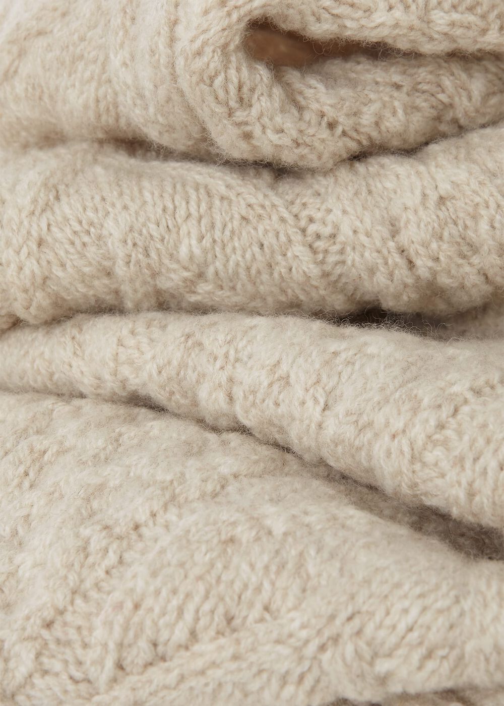 Taylor Cable Scarf, Natural, hi-res