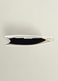 Catherine Leather Wristlet, Ivory, hi-res