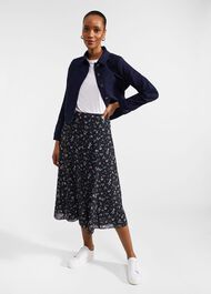 Tess Skirt, Navy Multi, hi-res