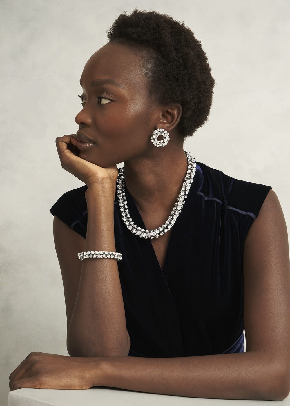 Maia Necklace, Silver, hi-res
