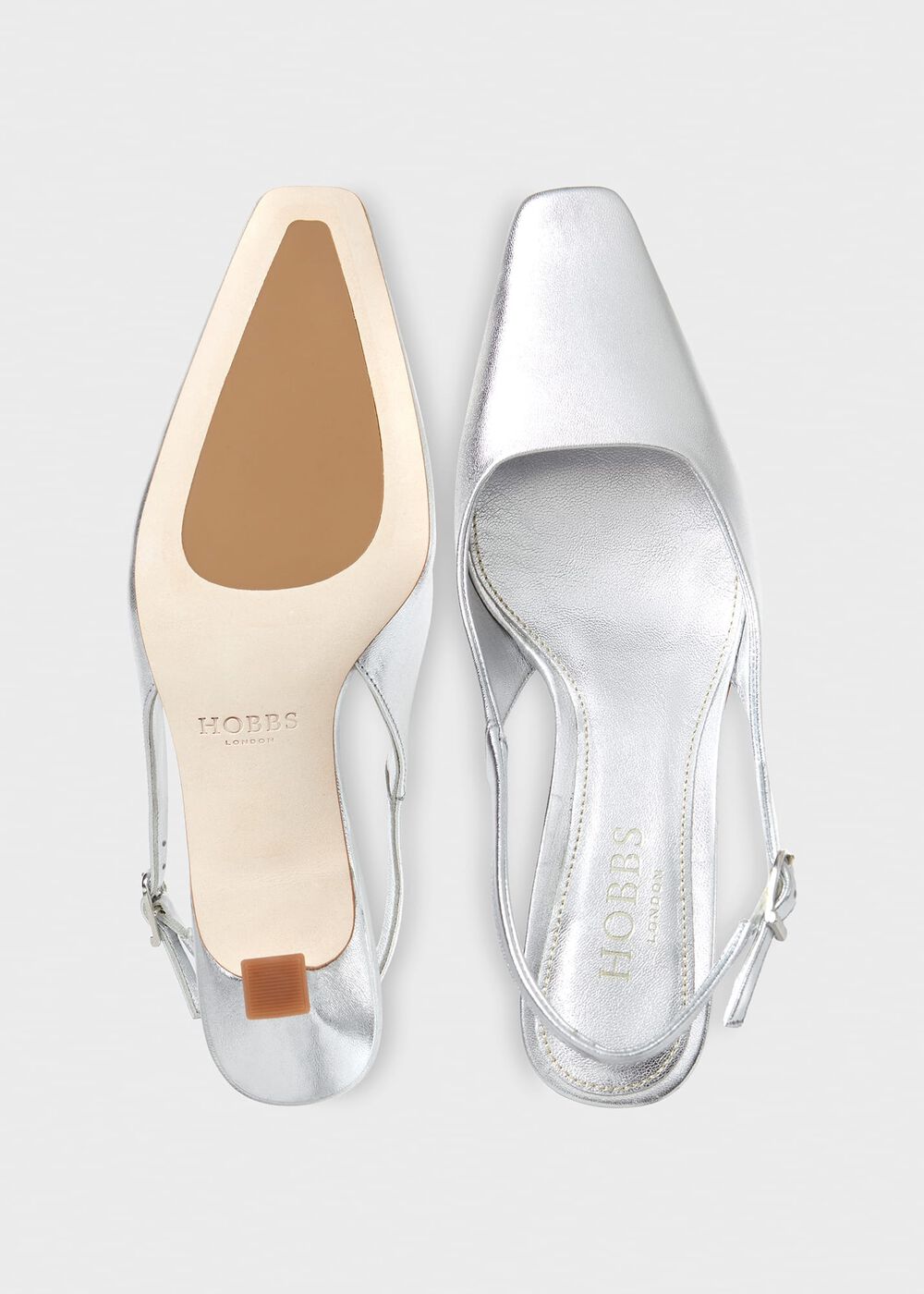 Dita Slingback, Silver, hi-res