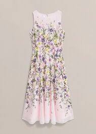 Petite Carly Floral Dress, Pale Pink Multi, hi-res