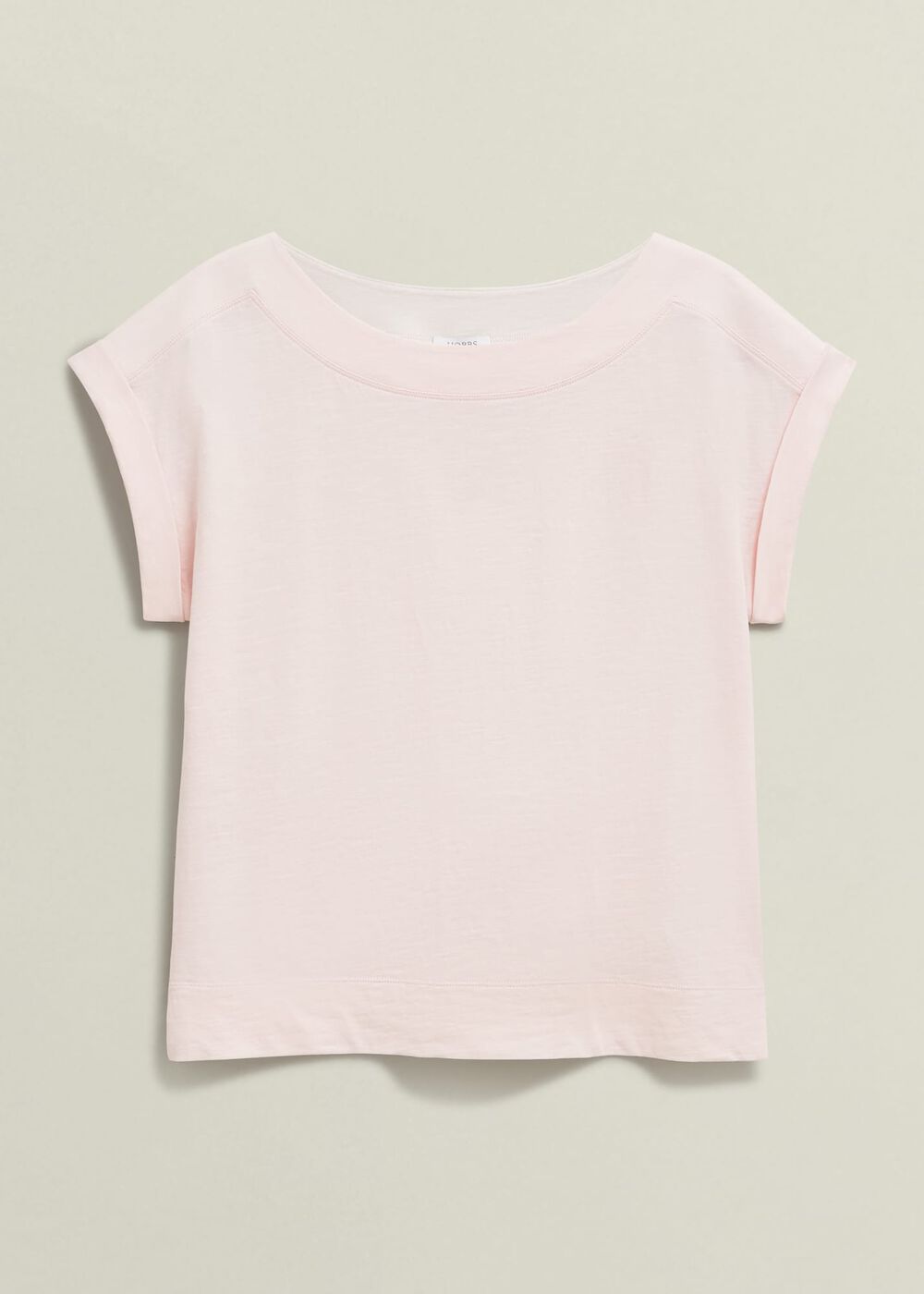 Alycia Cotton Slub T-Shirt, Pale Pink, hi-res