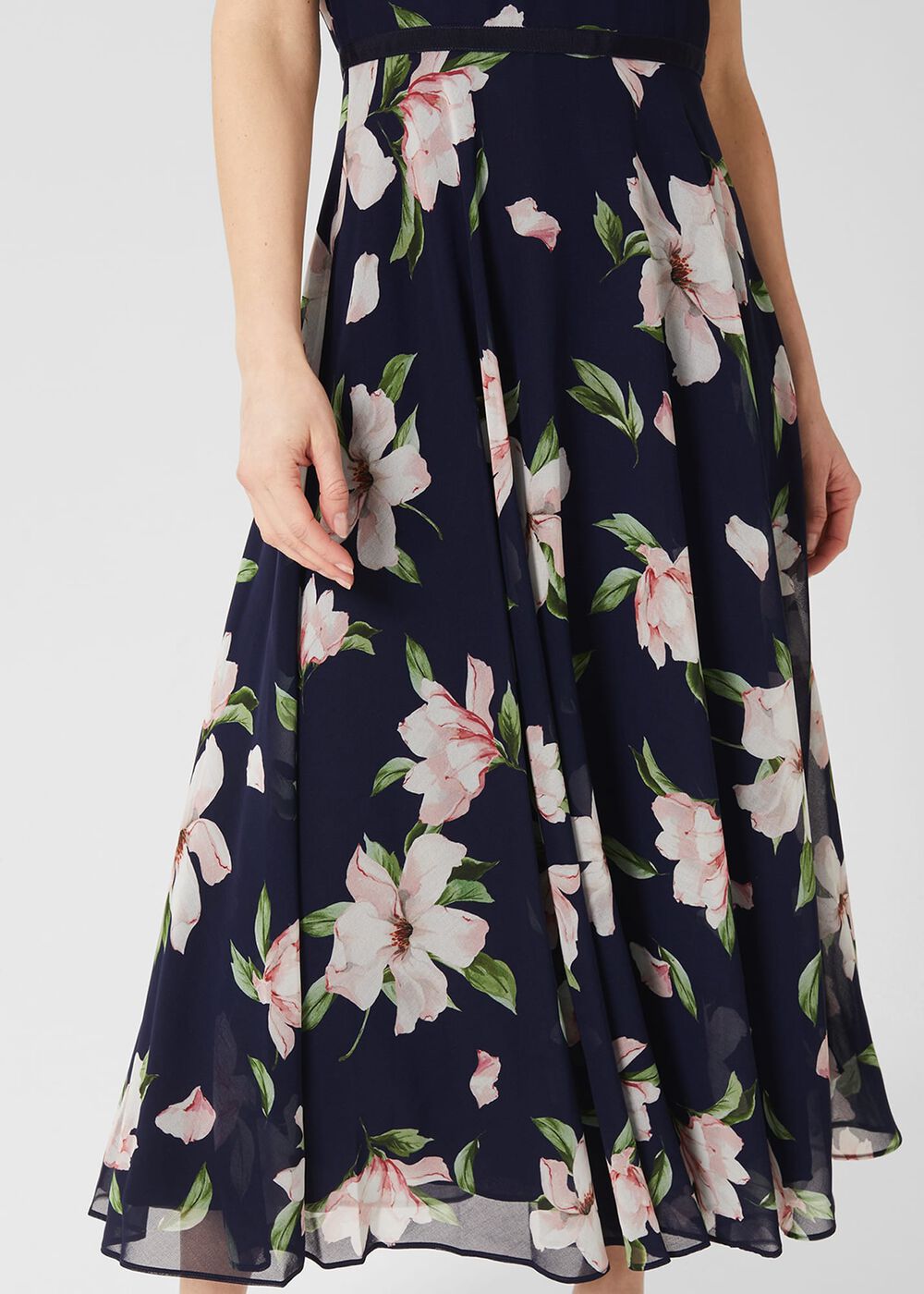 Petite Carly Floral Dress, Navy Multi, hi-res