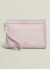 Catherine Leather Wristlet, Dusky Pink, hi-res