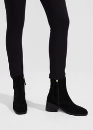 Fran Ankle Boots, Black, hi-res
