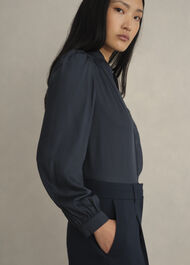 Gwen Blouse, Slate Blue, hi-res