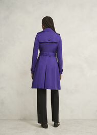 Petite Skylar Shower Resistant Trench Coat, Future Purple, hi-res