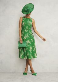 Elva Bow Pumps, Cilantro Green, hi-res