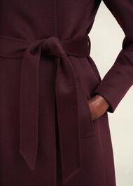 Petite Livia Wool Coat, Malbec Purple, hi-res