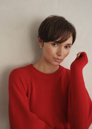 Claudia Knitted Dress, Pepper Red, hi-res