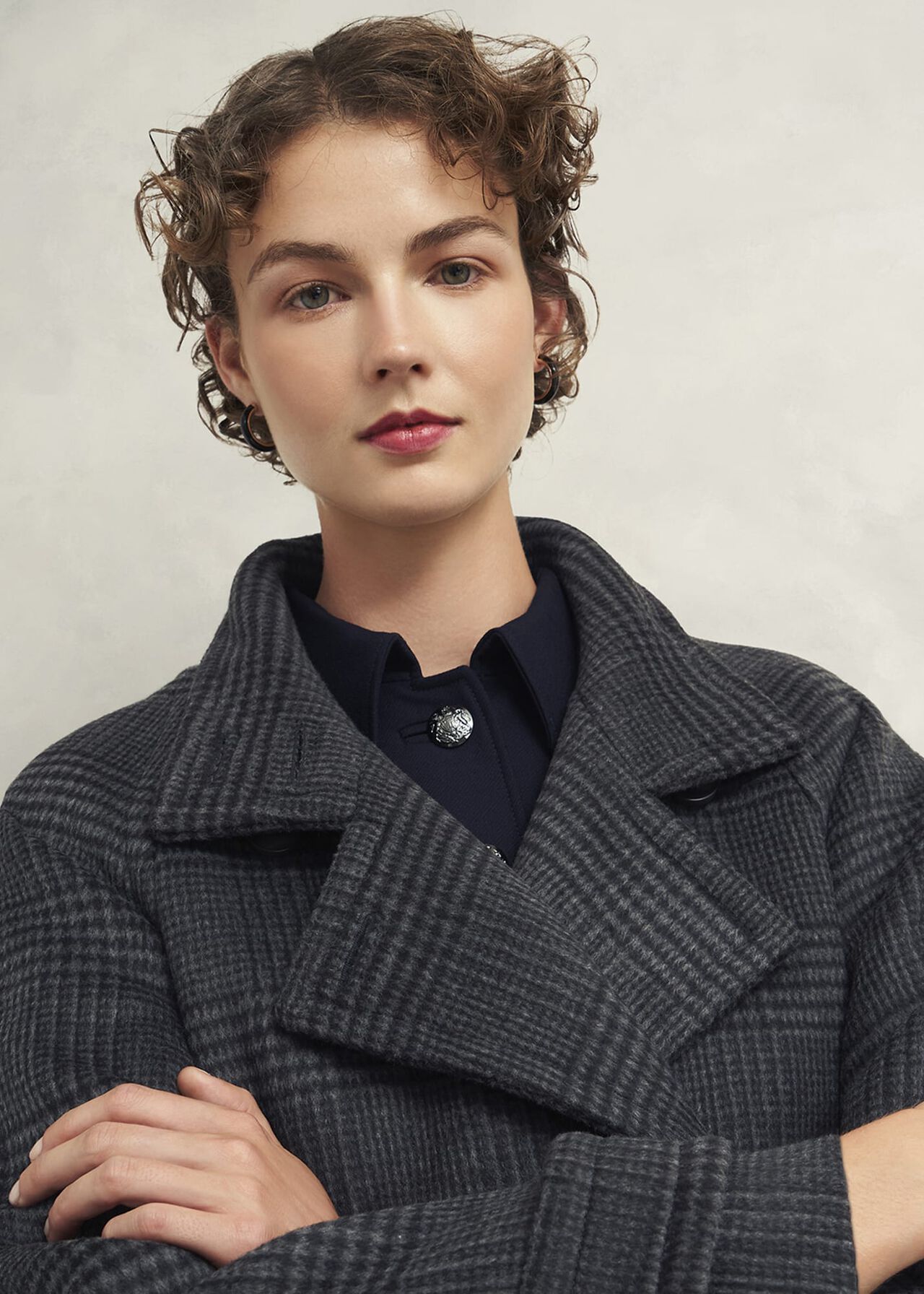 Peckworth Coat With Wool, Grey Multi, hi-res