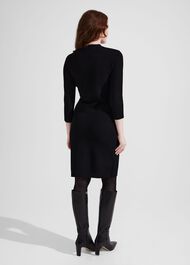 Marlee Knitted Dress, Black, hi-res