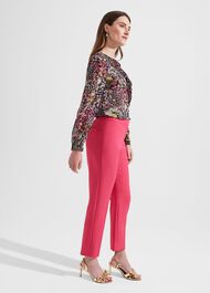 Kaia Slim Pants, Geranium Pink, hi-res