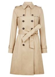 Saskia Water Resistant Trench Coat, Mocha, hi-res
