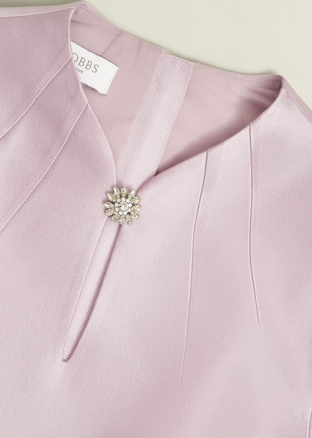 Rhea Wool Silk Dress, Soft Petal Pink, hi-res
