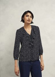 May Blouse, Black Ivory, hi-res