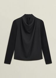 Arielle Blouse, Hobbs Black, hi-res