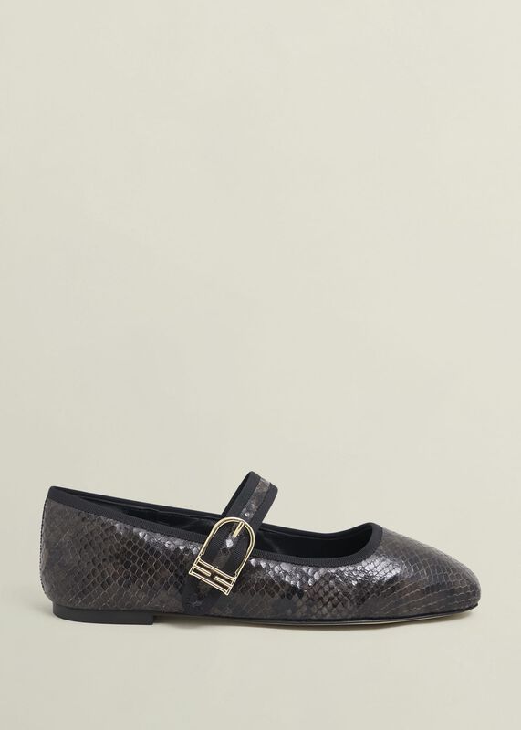 Clara Snake Mary Janes