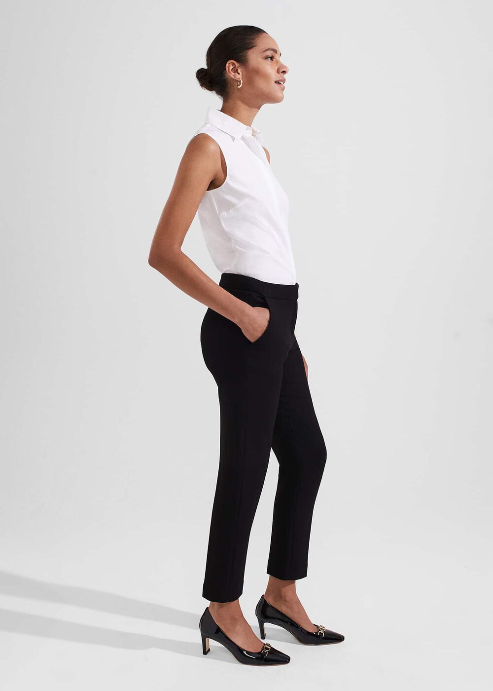 Petite Charley Pants, Black, hi-res