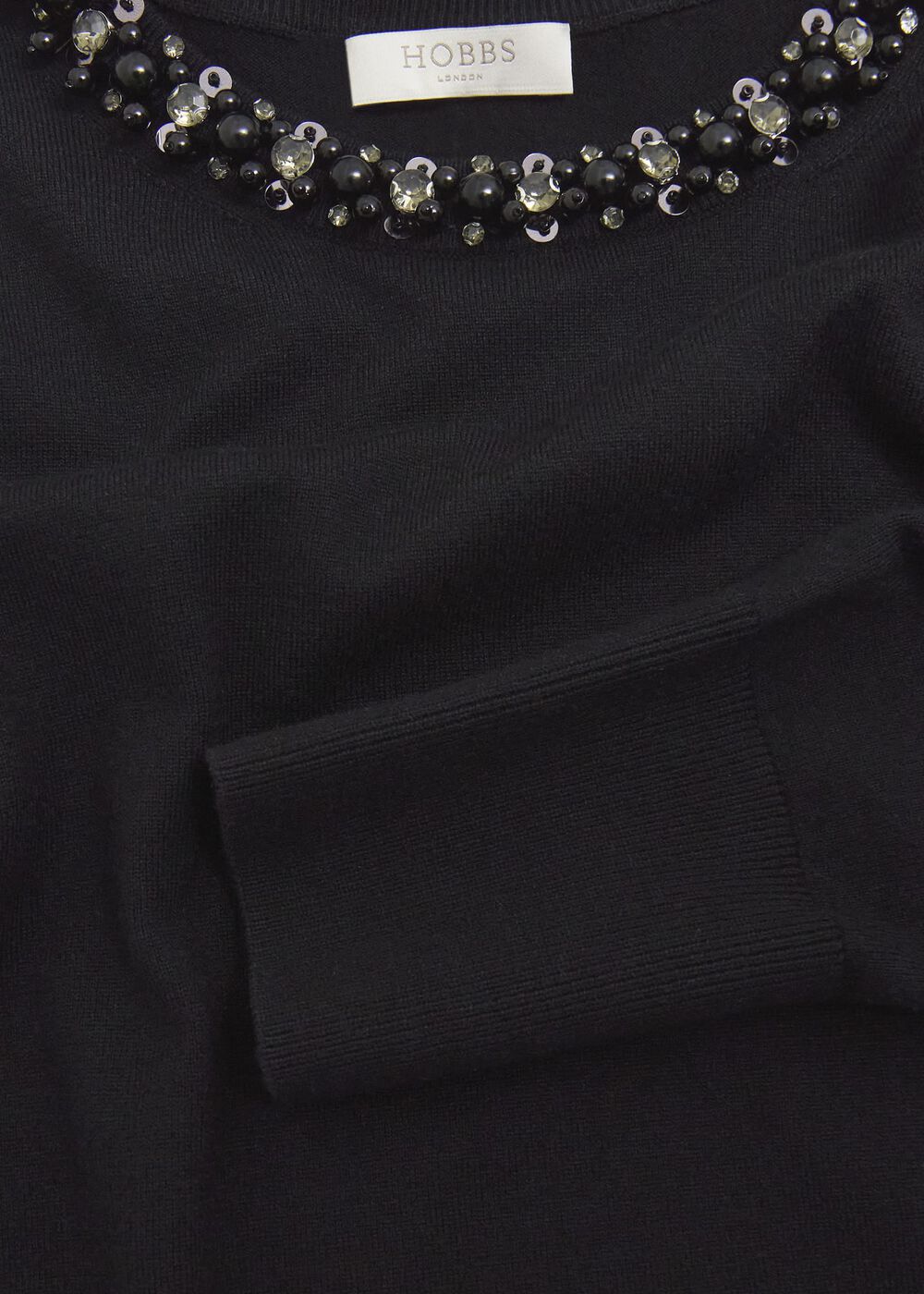 Oakley Beaded Sweater, Black, hi-res