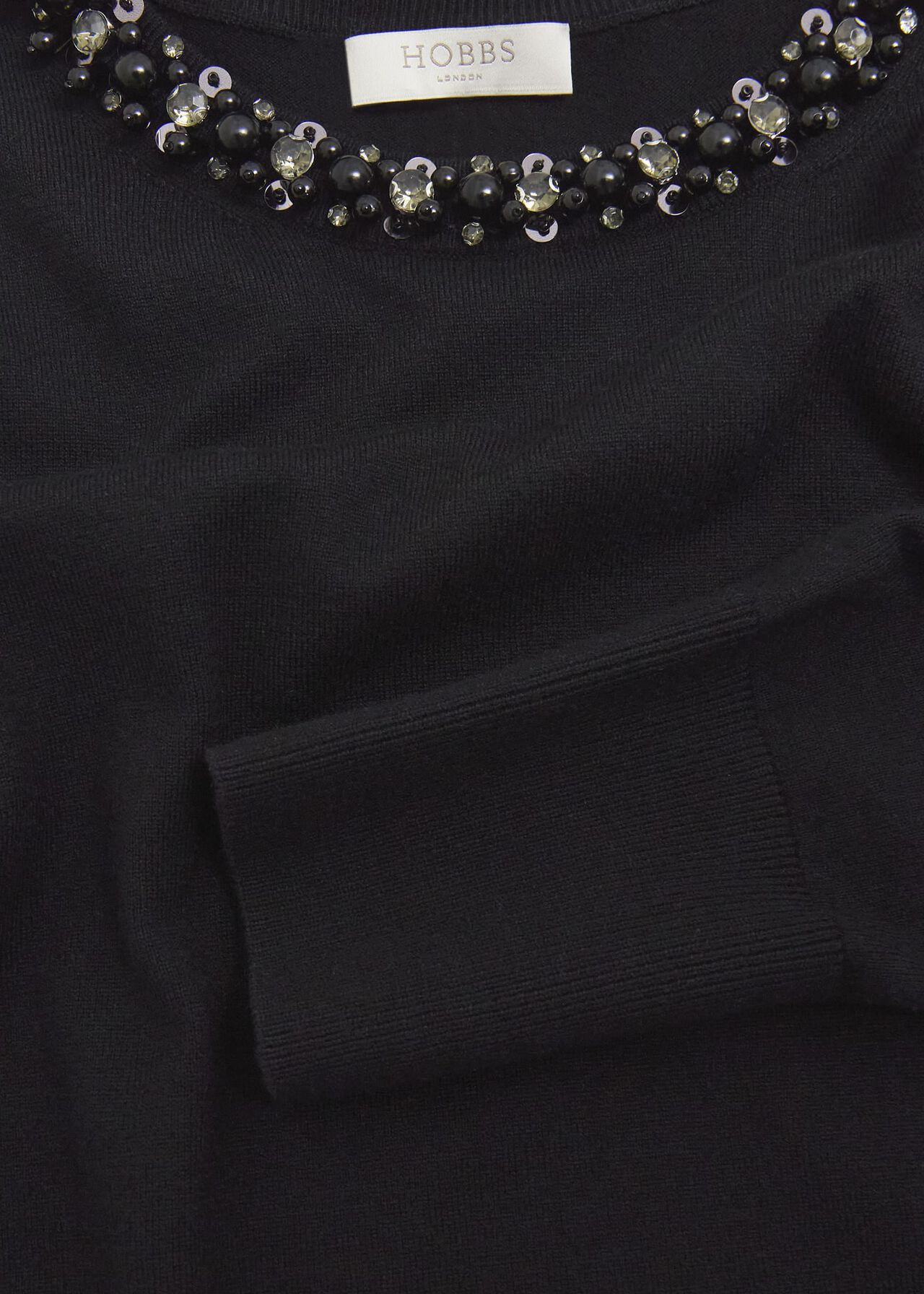 Oakley Beaded Sweater, Black, hi-res