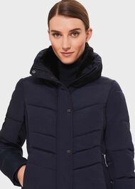Izzy Puffer Jacket, Navy, hi-res