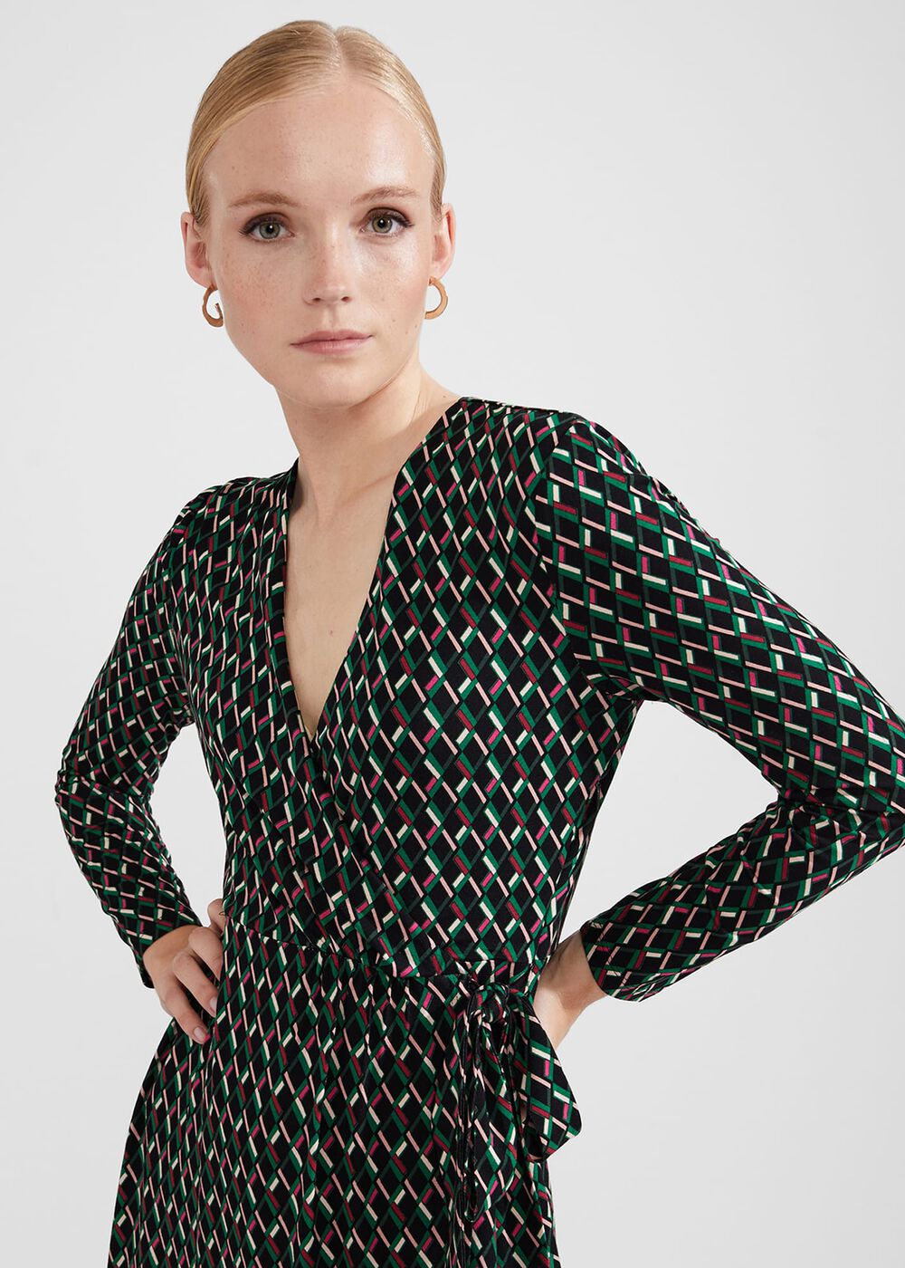 Petite Katalina Dress, Black Multi, hi-res
