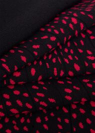Harlie Knitted Dress, Black Cerise, hi-res