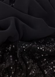 Zariah Sequin Top, Black, hi-res