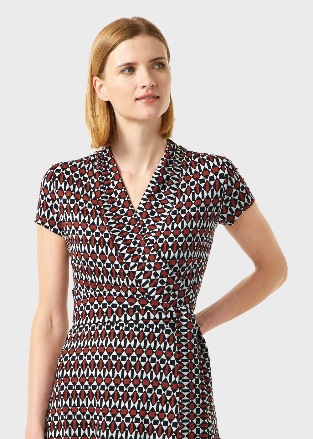April Wrap Dress, Multi, hi-res