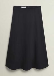 Adley Ponte Skirt, Black, hi-res