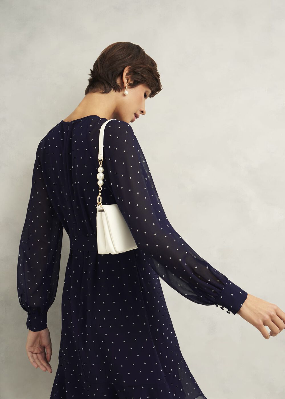 Jas Leather Clutch Bag, Ivory, hi-res