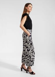 Ashlyn Pants, Navy Ivory, hi-res