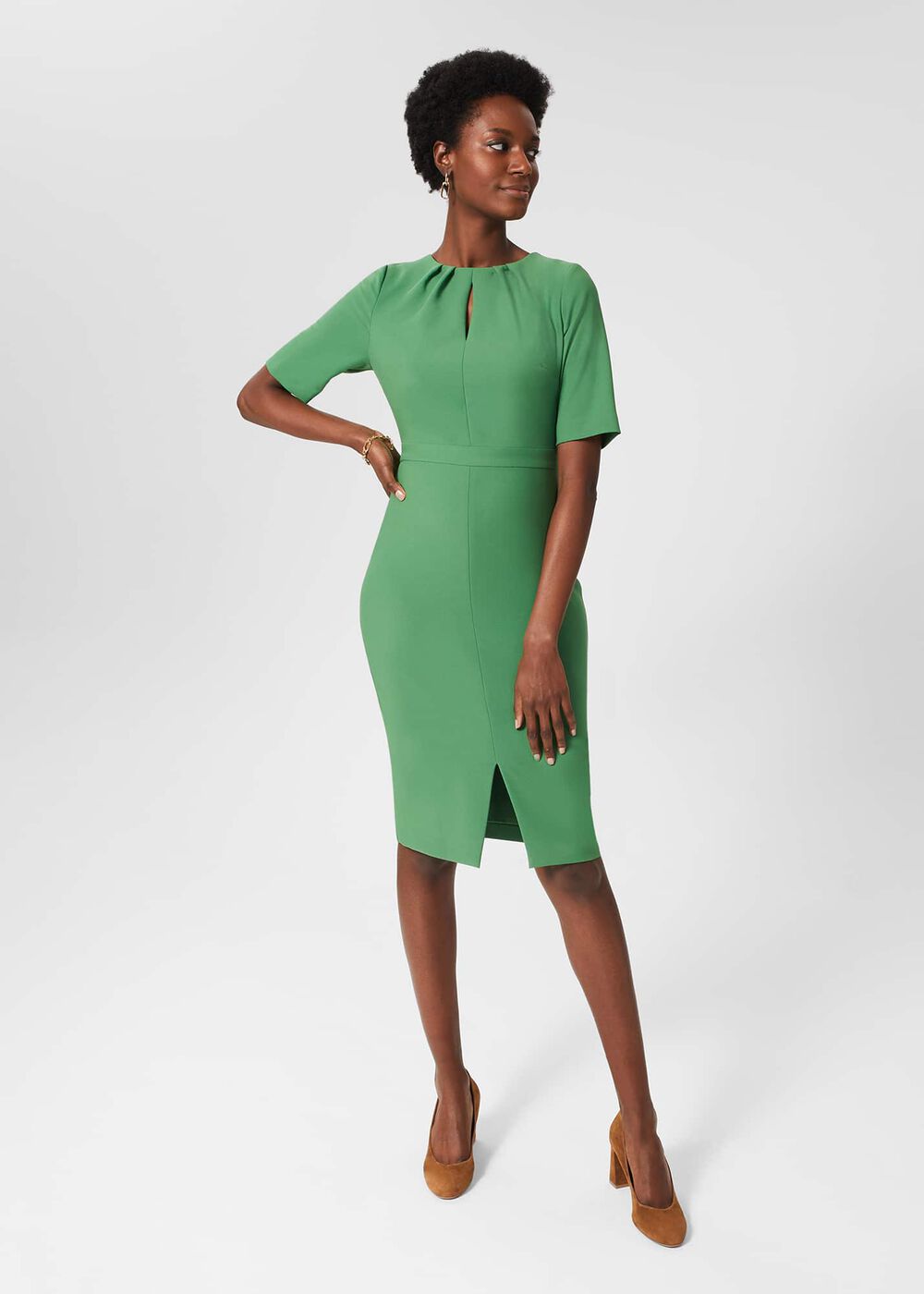 Tillie Dress, Pea Green, hi-res