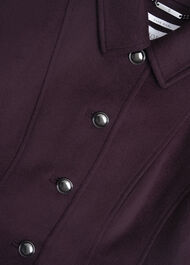 Petite Iona Wool Coat, Malbec Purple, hi-res