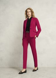 Petite Suki Tapered Pants, Hot Magenta, hi-res