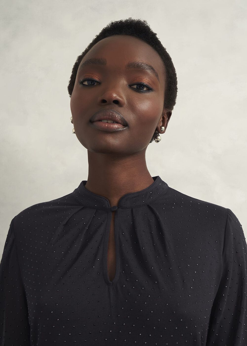 Shanice Sparkle Top, Hobbs Navy, hi-res