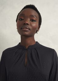 Shanice Sparkle Top, Hobbs Navy, hi-res