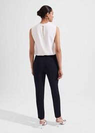 Stevie Tapered Pants, Navy, hi-res