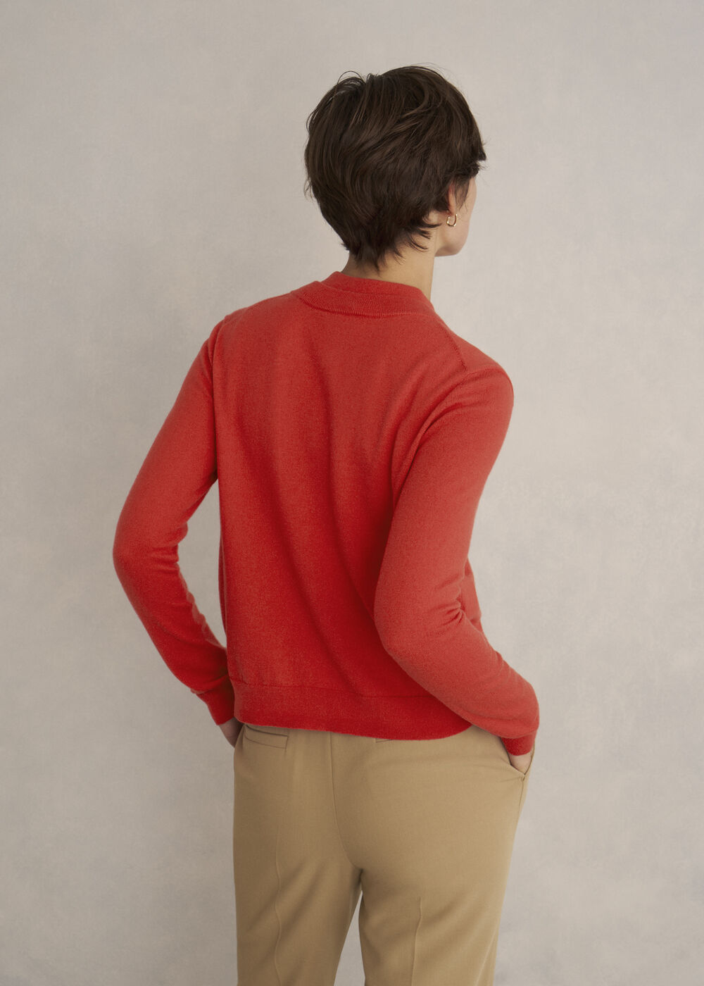 Priya Cardigan, Hibiscus Red, hi-res