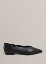 Valentina Ballet Flats, Black, hi-res