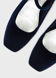 Chrissy Mary Jane, Navy Velvet, hi-res