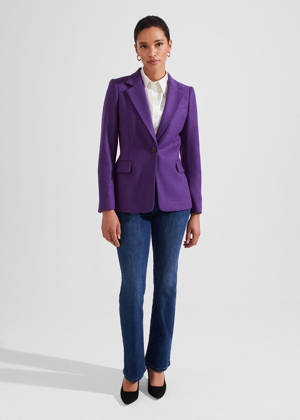 Jess Wool Jacket, Indigo Purple, hi-res