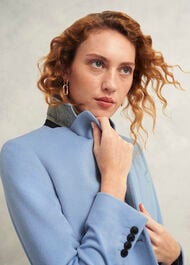 Petite Cavendish Wool Coat, Pale Blue, hi-res