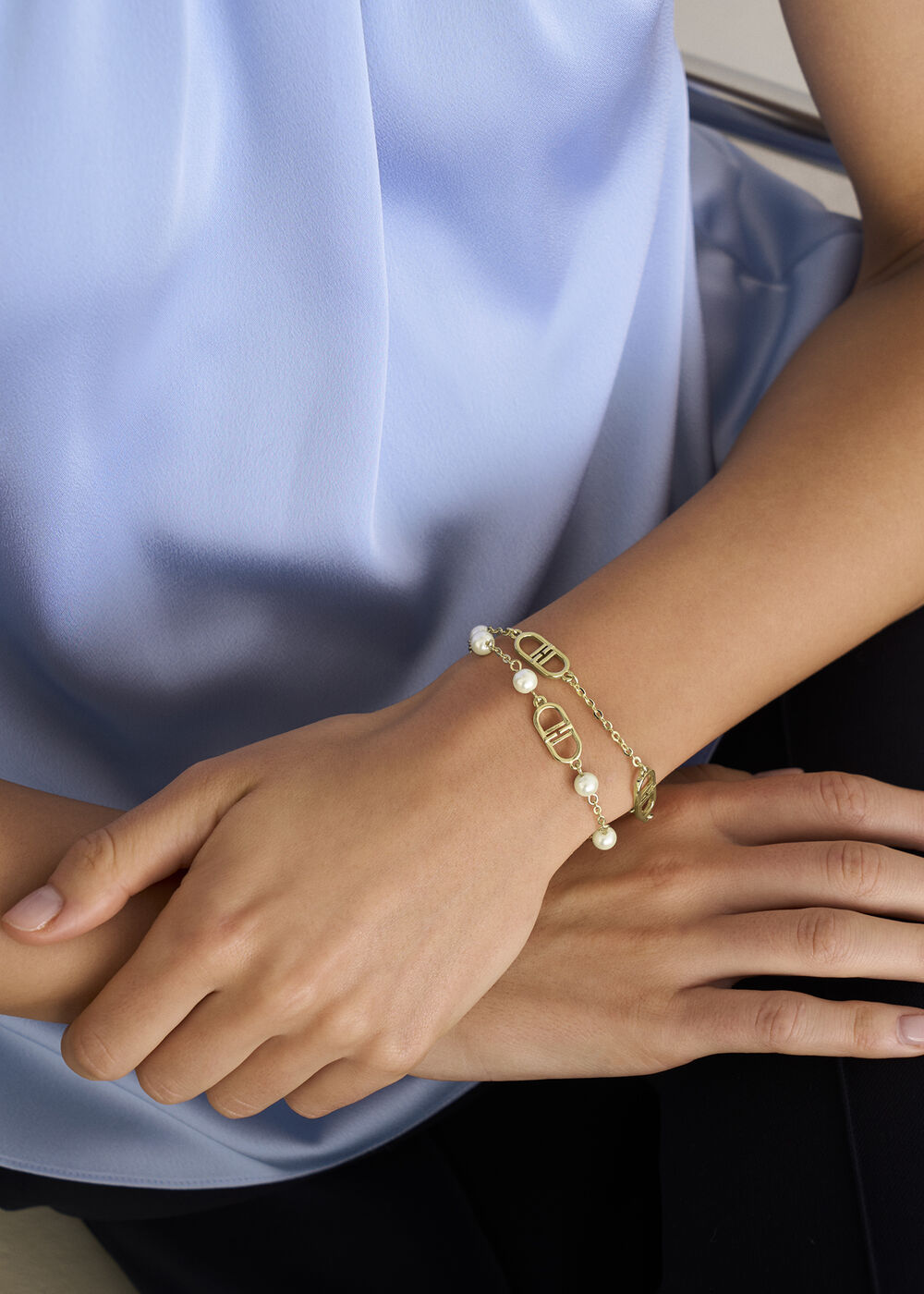 Bette Layered Bracelet, Gold, hi-res