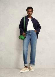 Payton Coat With Wool, Navy, hi-res
