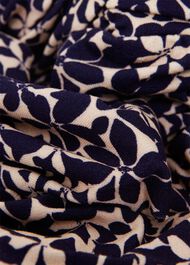 Dina Wrap Floral Jumpsuit, Navy Cream, hi-res